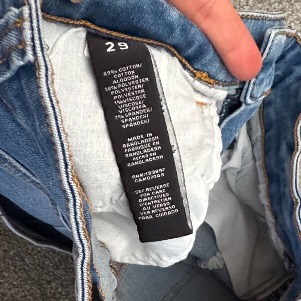 Kendall & Kylie Distressed Blue Jean Shorts - Picture 3 of 5